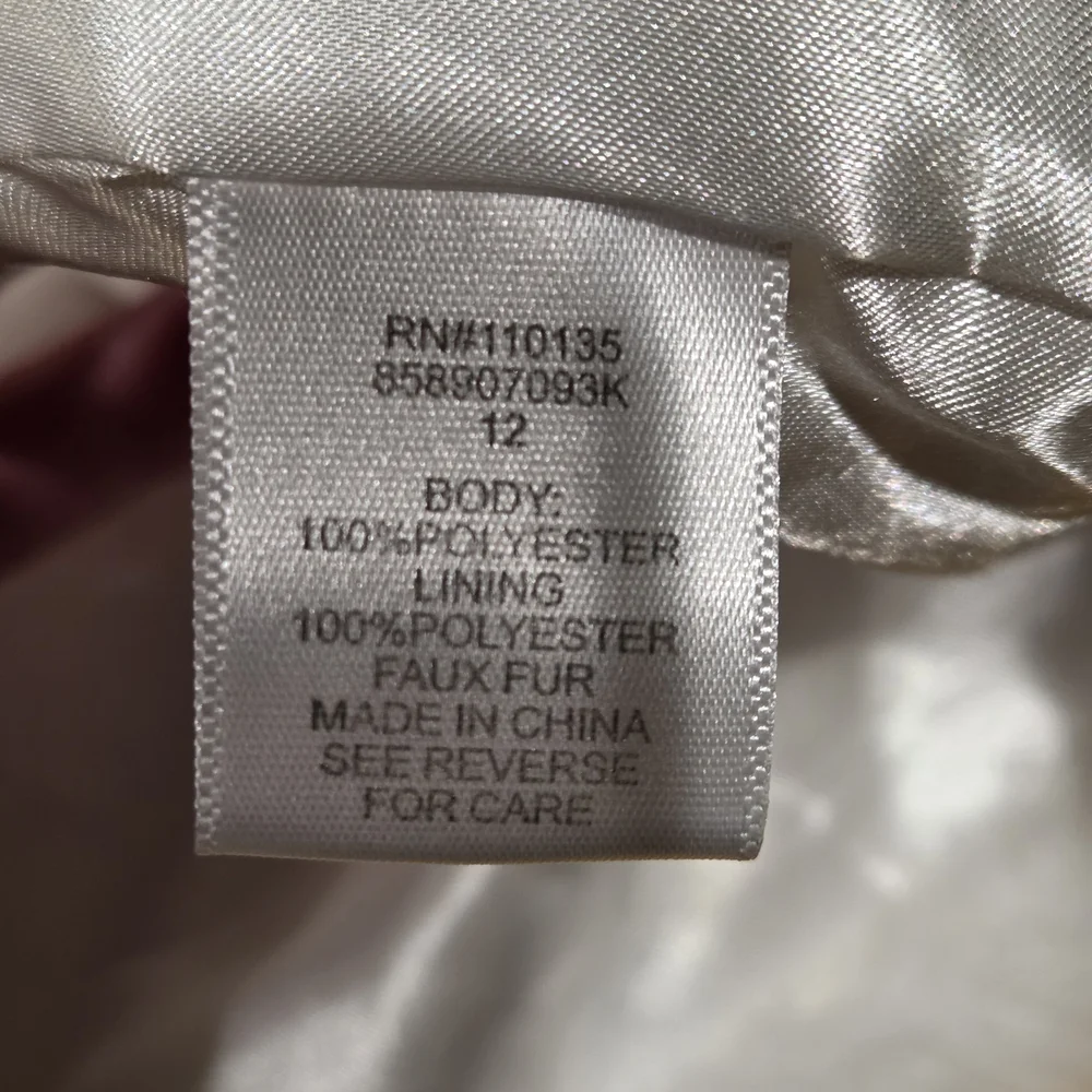 Knitworks White Faux Fur Jacket